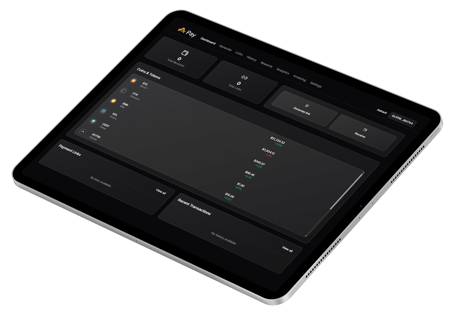 AstraPay Dashboard